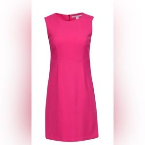 Diane von Furstenberg - Hot Pink Sheath Midi Dress Sz 4